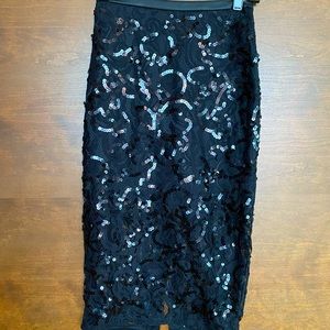 Sequin pencil skirt